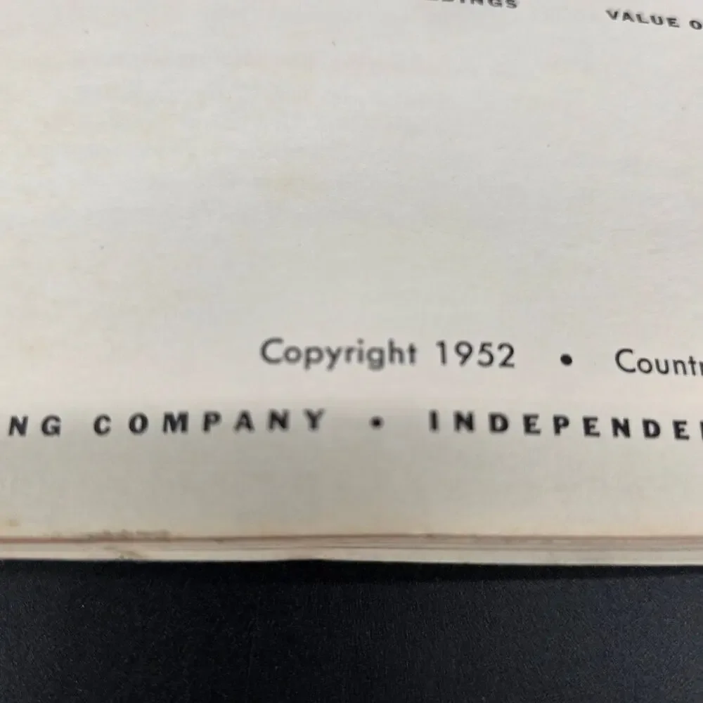 Country Gentleman's FARM MARKET DATA BOOK 1952 Agriculture Economics
